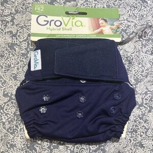 NWT GroVia navy blue diaper shell reusable